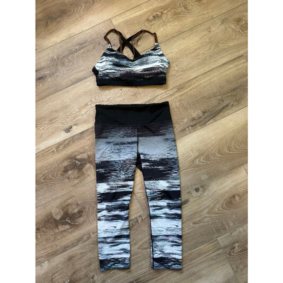 Shapermint Pants - Women's Athletic Set / Outfit by Shape - Size Small - Black & Grey